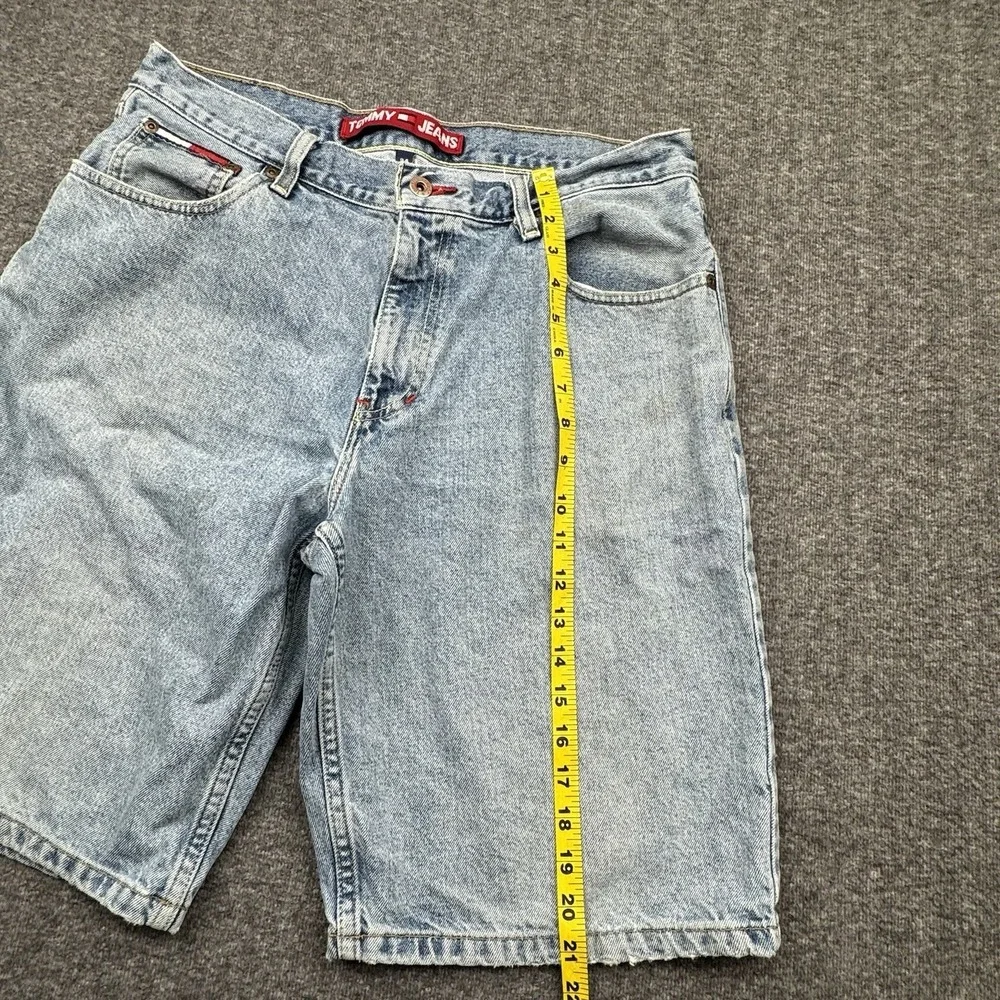 Tommy Hilfiger Jeans Denim Men's Shorts Size 34 Medium Wash Vtg Jorts‎ 2000s